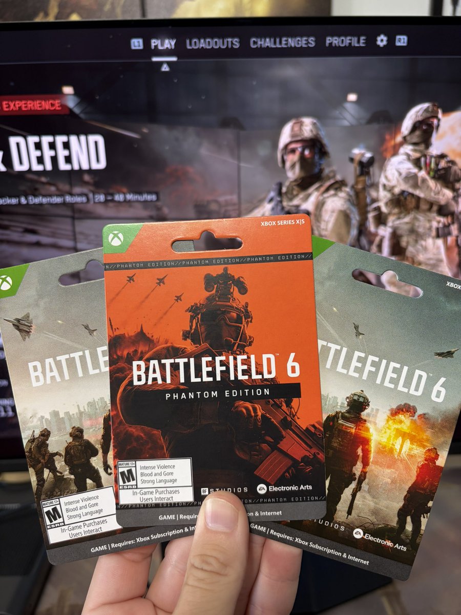 BATTLEFIELD 6 GAME GIVEAWAYS!!

To enter: Like &amp; Retweet, reply with your gamertag &amp; preferred platform

SUBSCRIBE to my YouTube Channel!

That’s it!! Good luck 🍀🍀🍀

#Battlefield6 #BF6