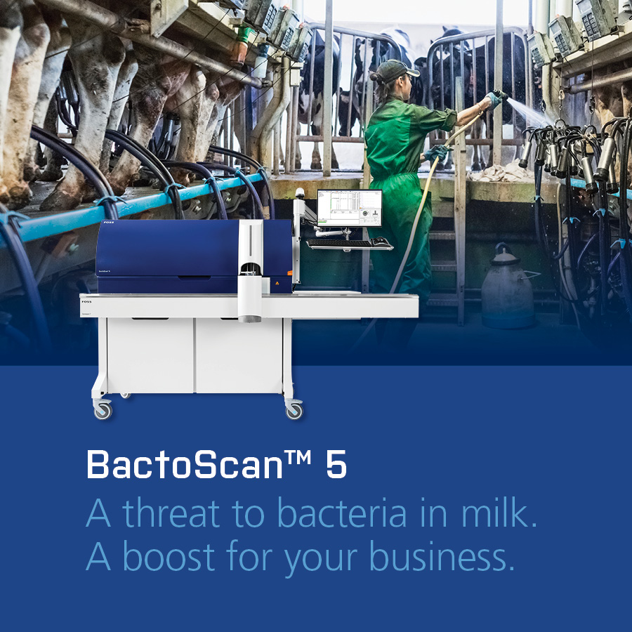 Minimize time spent on reagent handling and reduce the use of chemicals and waste at a lower cost of ownership. BactoScan™ 5 helps you analyze bacteria in raw milk more efficiently and with an unprecedented level of safety. Learn more youtu.be/hLAvC1l4HHs