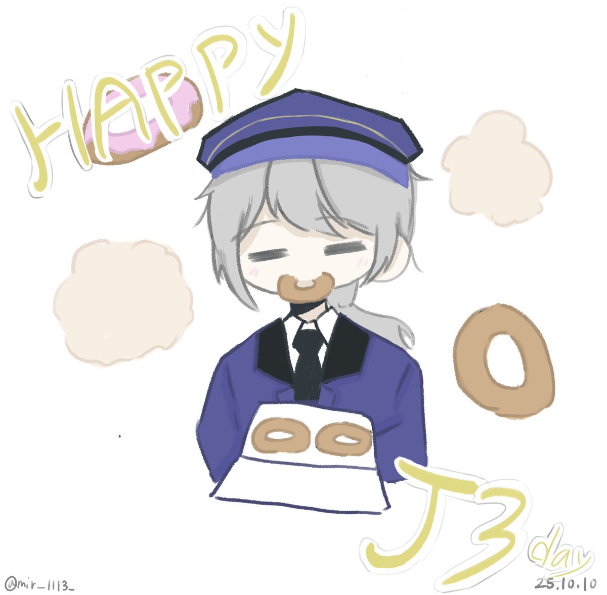 #1010생일에_도넛이_2개 
#내가_어둠엔_못_들어가지만_케이크는_먹을_수_있거든 
#반장님_환갑_축하드려요 
#제이_경비반장님_도넛먹음이_생일_아니_생신축하드려요

제삼아 생일 축하해♡
제삼데이! 도넛 마니마니 먹는 하루되길