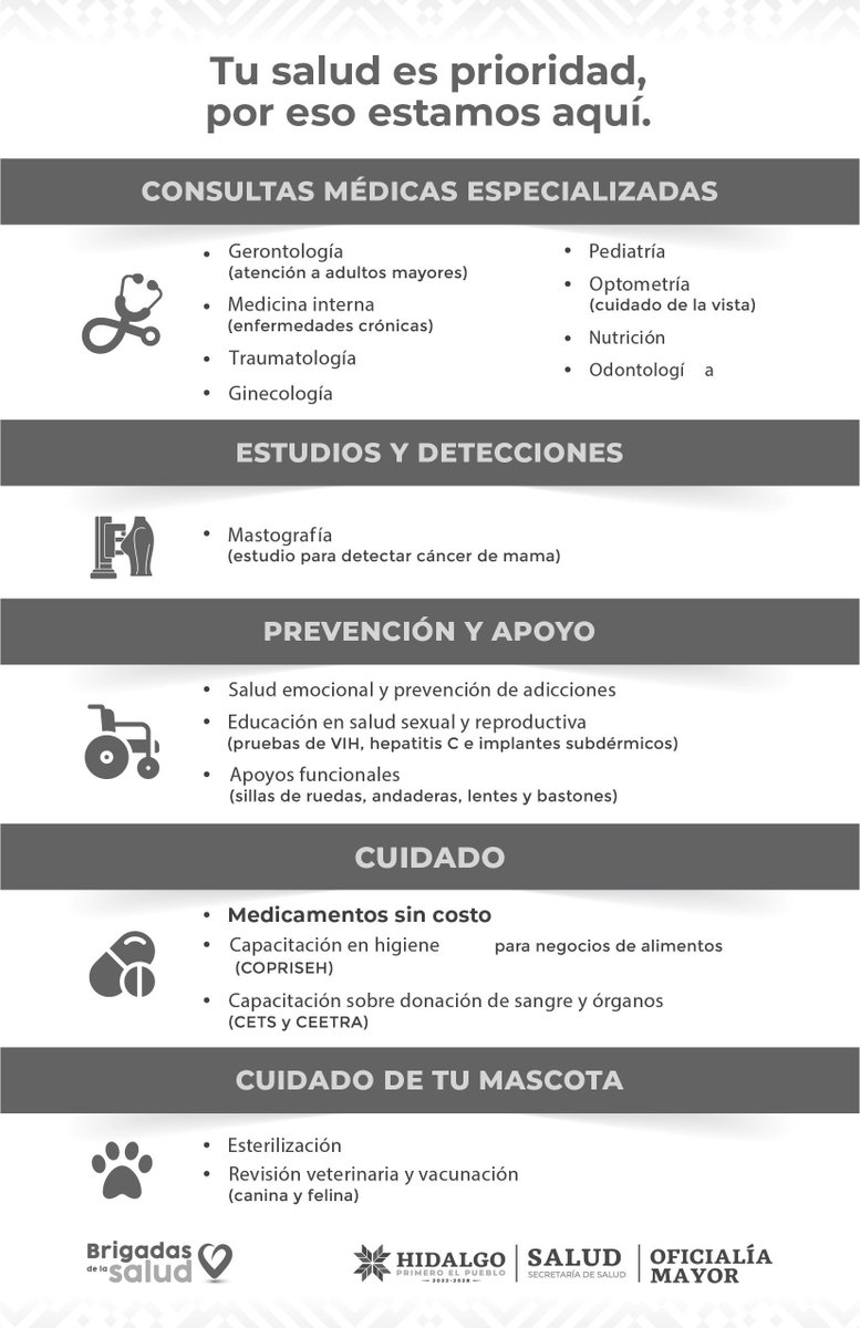 Salud_Hidalgo's tweet image. Las #BrigadasDeLaSalud llegan Mañana a Tlanalapa 🏥

🕘 9:00 a.m.
📍 Campo de béisbol

Acude por atención médica gratuita, vacunación, esterilización canina y felina, apoyos funcionales y más servicios para tu bienestar.

#PrimeroTuSalud #PrimeroElPueblo