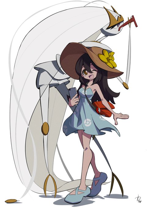 ミヅキ(ポケモントレーナー) 「#ポケモンSM9周年」|iDaのイラスト