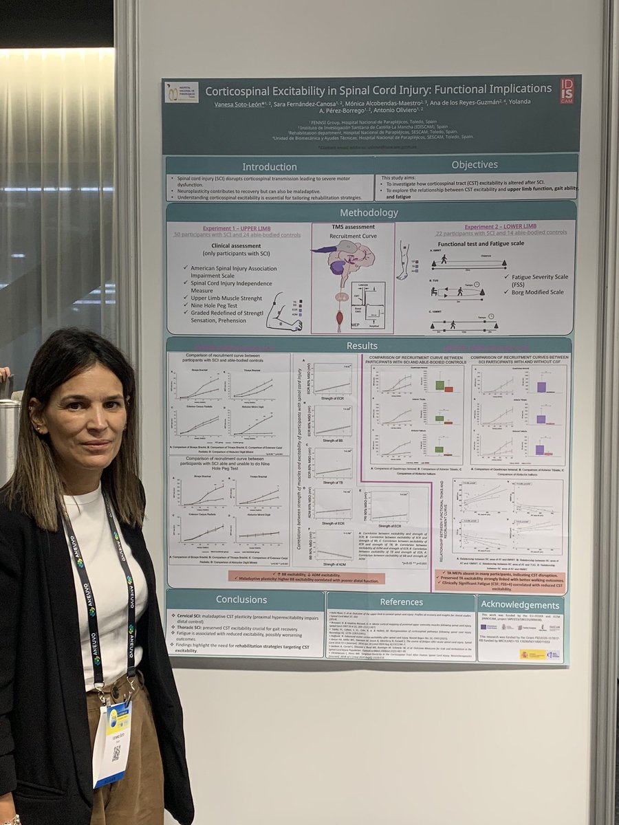 Presenting our studies on cortical excitability and motor function in spinal cord injury at the <a href="/ISCoSmeetings/">ISCoS Meetings</a>. Proud to share our neurorehabilitation and neuromodulation research from <a href="/HNParaplejicos/">H. N. Parapléjicos</a> <a href="/idiscam/">IDISCAM</a> <a href="/FENNSIgroup/">FENNSI</a> #SCI #Neurorehab #sci