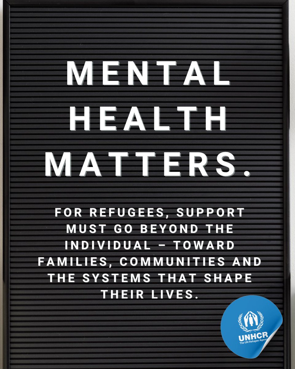 Refugees's tweet image. Mental health is a community effort.

#WorldMentalHealthDay