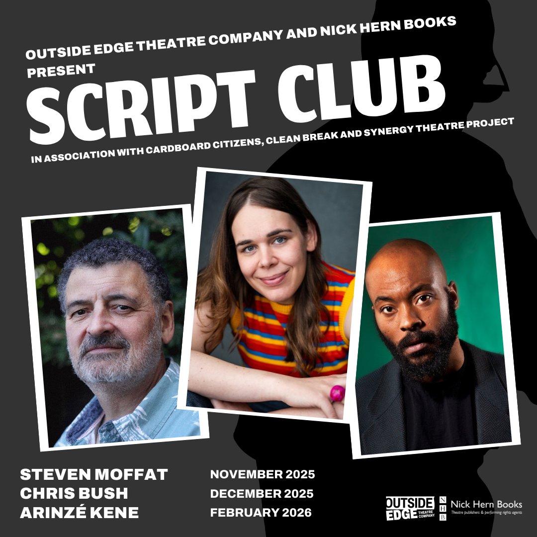 We’re delighted to announce the return of Script Club with <a href="/NickHernBooks/">Nick Hern Books</a>, <a href="/CardboardCitz/">Cardboard Citizens</a>, <a href="/CleanBrk/">Clean Break</a> and <a href="/Synergy_Theatre/">Synergy Theatre</a>!

This event is open to members of these organisations, who have been contacted with sign up info. With thanks to the <a href="/bushtheatre/">Bush Theatre</a> for hosting Script Club.