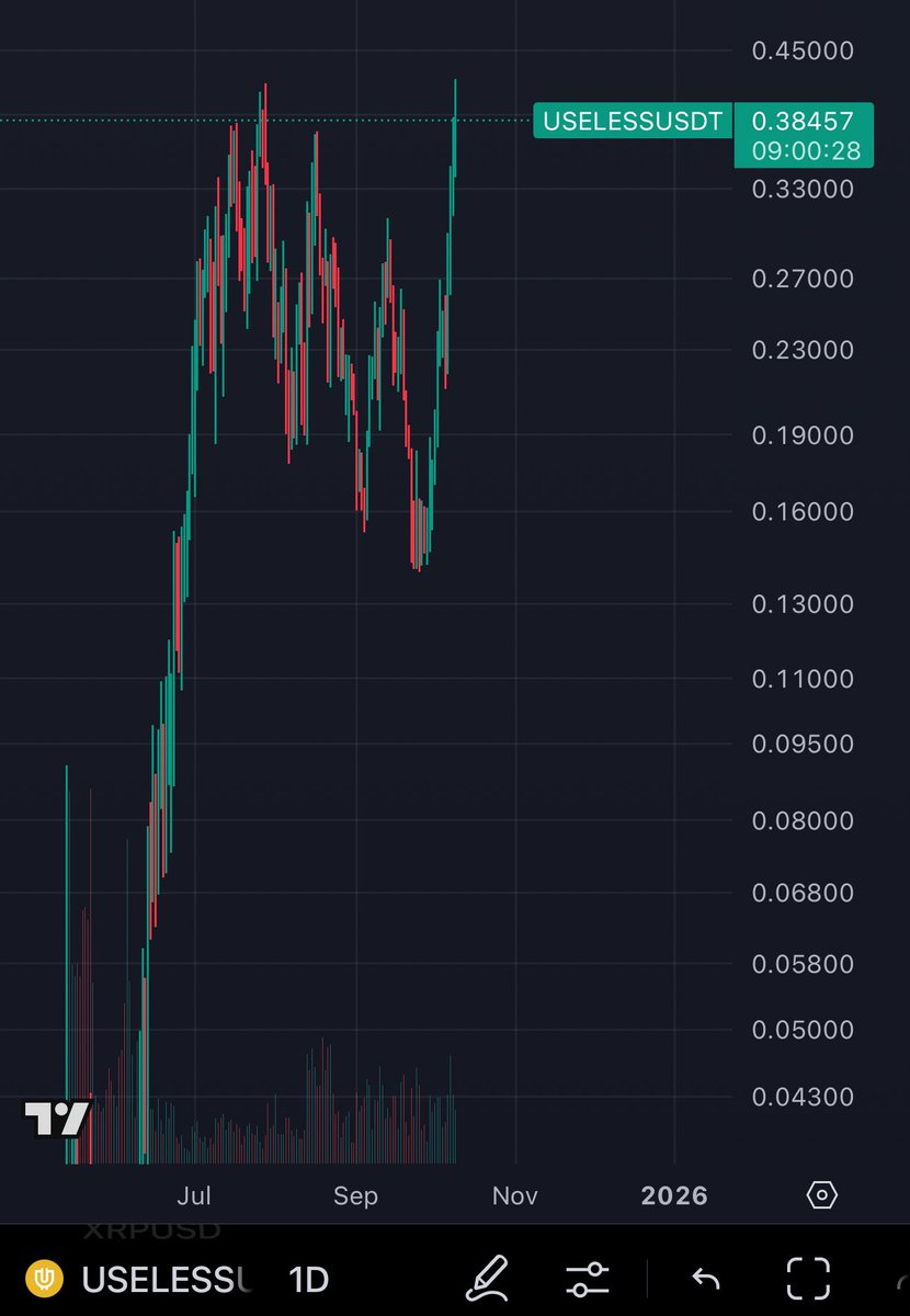 Does anyone on CT even hold #USELESS? I hardly see any community and the holders are questionable.

Here’s my analysis of $USELESS Coin’s Recent Performance

The surge in $USELESS coin can be attributed to several key factors rooted in its ecosystem dynamics and backing:

1.