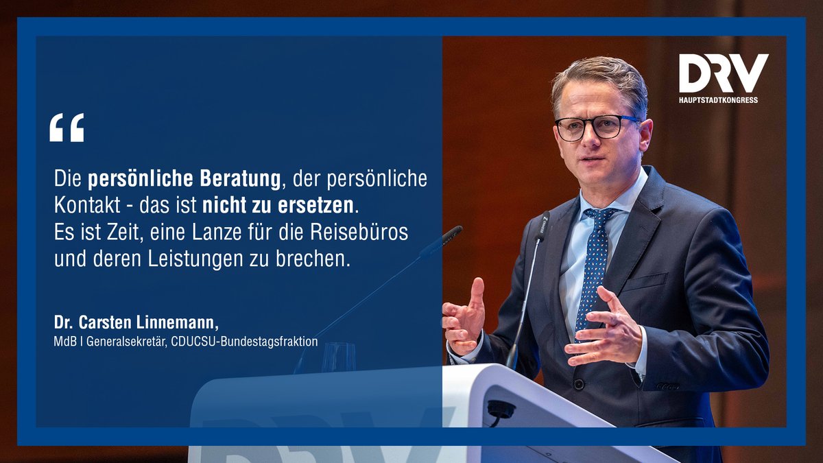 DRV (@drvde) on Twitter photo Dr. Carsten #Linnemann, der Generalsekretär der <a href="/cducsubt/">CDU·CSU</a> Bundestagsfraktion und gab in seiner Keynote einen Einblick, wie die #Bundesregierung die #Wirtschaft wieder auf Kurs bringen will - darunter mit dem konsequenten Abbau der Bürokratielasten. Dr. Carsten #Linnemann, der Generalsekretär der <a href="/cducsubt/">CDU·CSU</a> Bundestagsfraktion und gab in seiner Keynote einen Einblick, wie die #Bundesregierung die #Wirtschaft wieder auf Kurs bringen will - darunter mit dem konsequenten Abbau der Bürokratielasten.