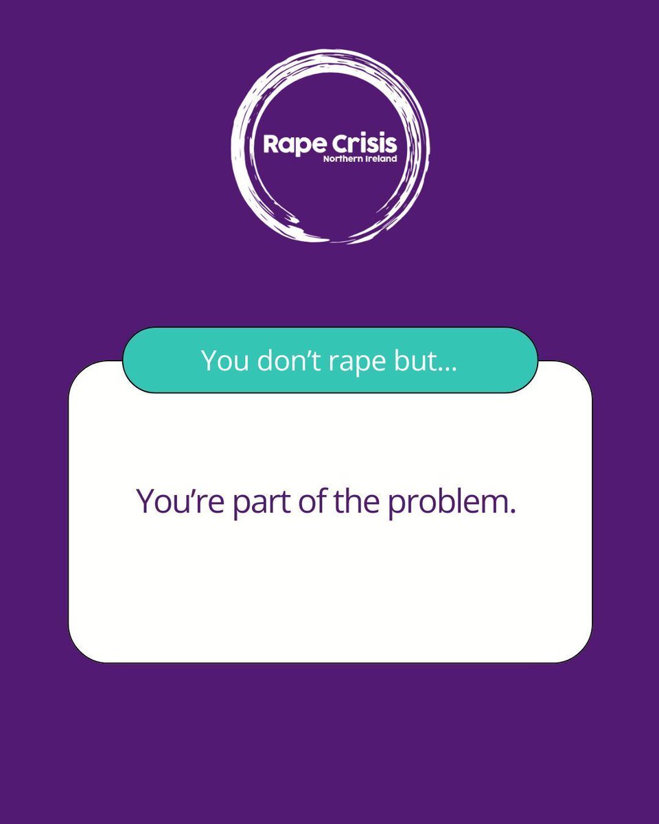 RapeCrisis_NI's tweet image. Sexual violence doesn’t exist in isolation - it’s upheld by everyday attitudes and behaviours. 

Change starts with accountability, respect, and action. 

Together, we can build a culture of consent and safety. 💛 

#EndRapeCulture #ConsentMatters #RespectIsKey #BreakTheSilence