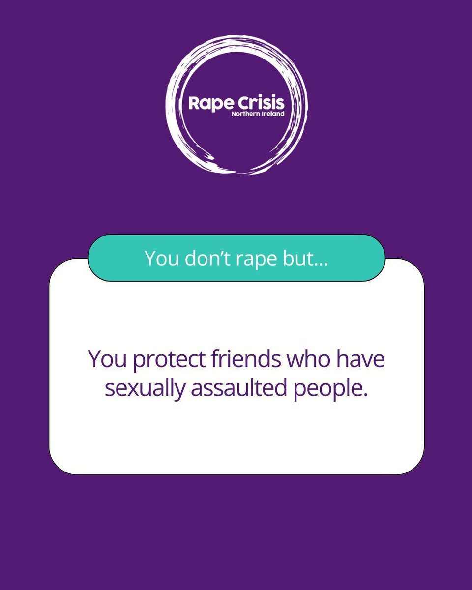 RapeCrisis_NI's tweet image. Sexual violence doesn’t exist in isolation - it’s upheld by everyday attitudes and behaviours. 

Change starts with accountability, respect, and action. 

Together, we can build a culture of consent and safety. 💛 

#EndRapeCulture #ConsentMatters #RespectIsKey #BreakTheSilence