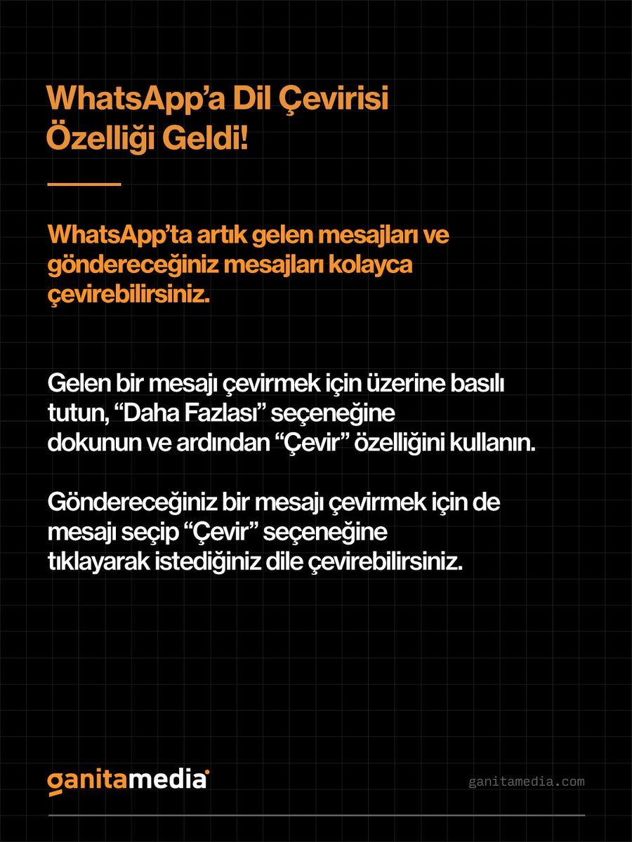 #WhatsApp’a Dil Çevirisi Özelliği Geldi! 📲