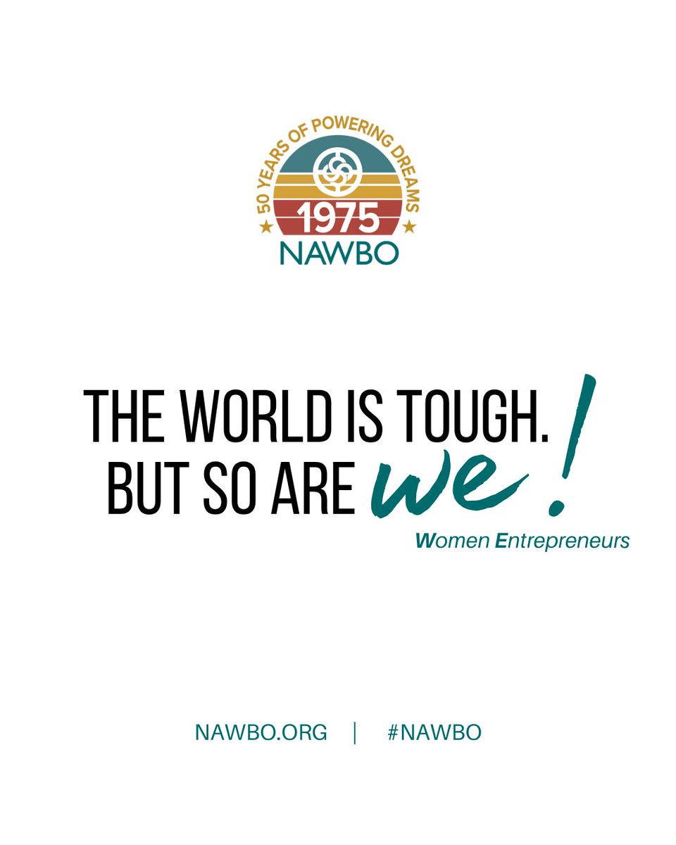 Some of the most resilient people on the planet. Who agrees?

Happy Thursday all!  

#NAWBO #NAWBOInstitute #womenbusinessowners