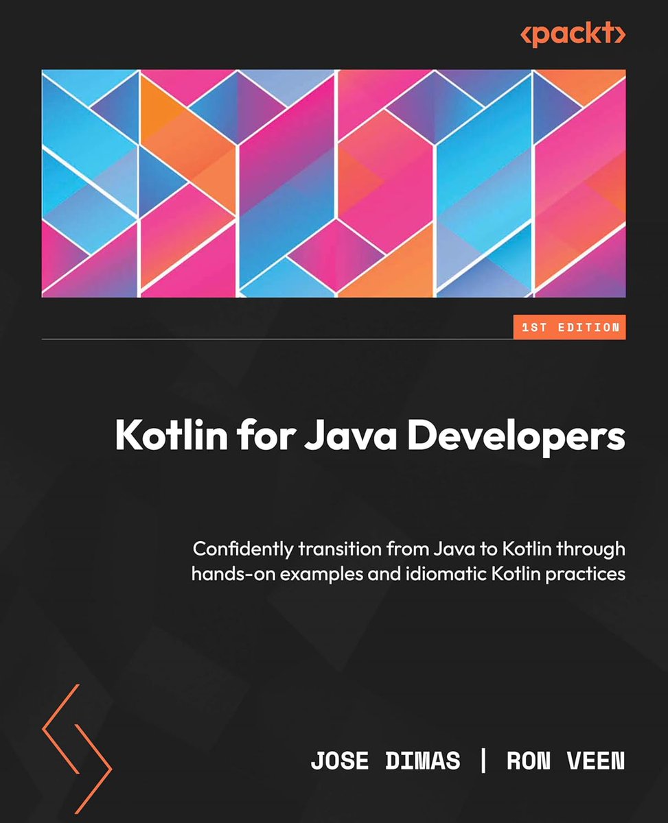 🚀 Ya está disponible en pre-order mi nuevo libro con Packt (con cupón y descuento incluido):

📘 Kotlin for Java Developers: Confidently Transition from Java to Kotlin.

Si vienes del mundo Java y quieres dar el salto a Kotlin sin morir en el intento, este libro es para ti.
No