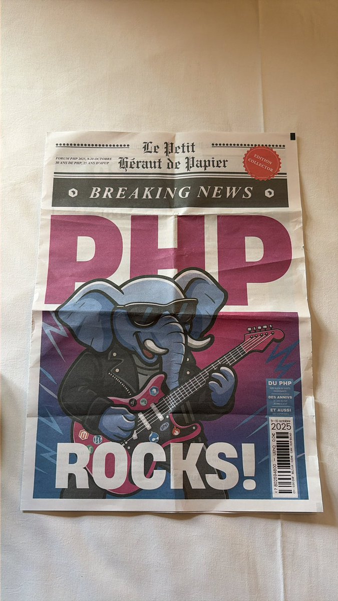 chalas_r's tweet image. Très honoré d’apparaître dans l’horoscope de cette coupure de journal inédite #ForumPHP 😁 Merci @afup @cecilehamerel ❤️