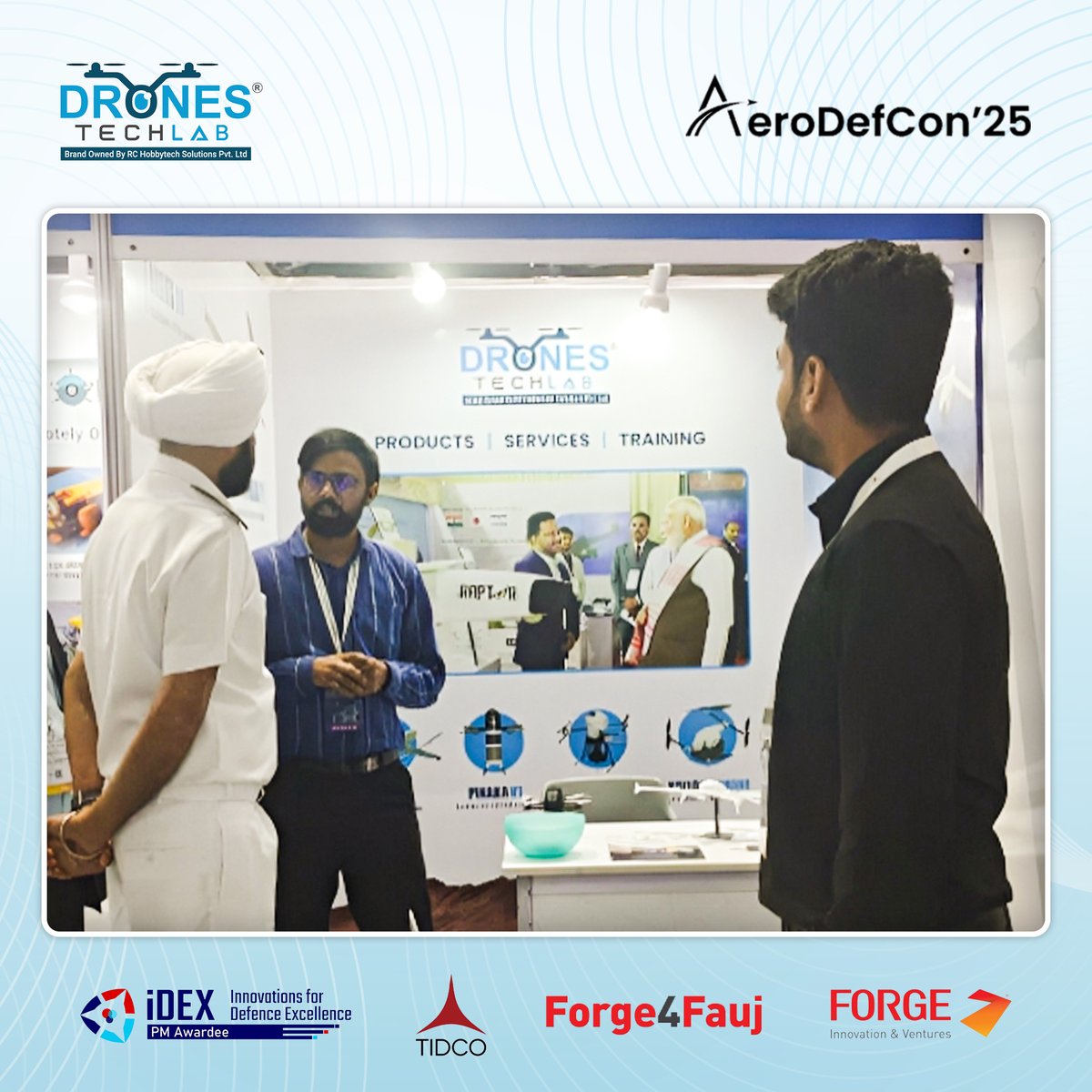 Drones_Tech_Lab's tweet image. Wrapping up an incredible journey at #AeroDefCon2025 — a convergence of innovation, collaboration, and national vision.
Honoured to be part of a platform driving India’s pursuit of self-reliance and technological excellence.
Here’s to innovation that takes Bharat skyward!