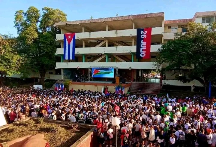 yoeaberob1's tweet image. Fieles a nuestra vocación de hermandad con el pueblo de #Palestina, toda #Cuba se moviliza para condenar la masacre que desde hace dos años ejecuta el gobierno israelí contra la población de Gaza, la mayoría de ellos niños, mujeres y ancianos.
#CubaConPalestina 
#Guantánamo