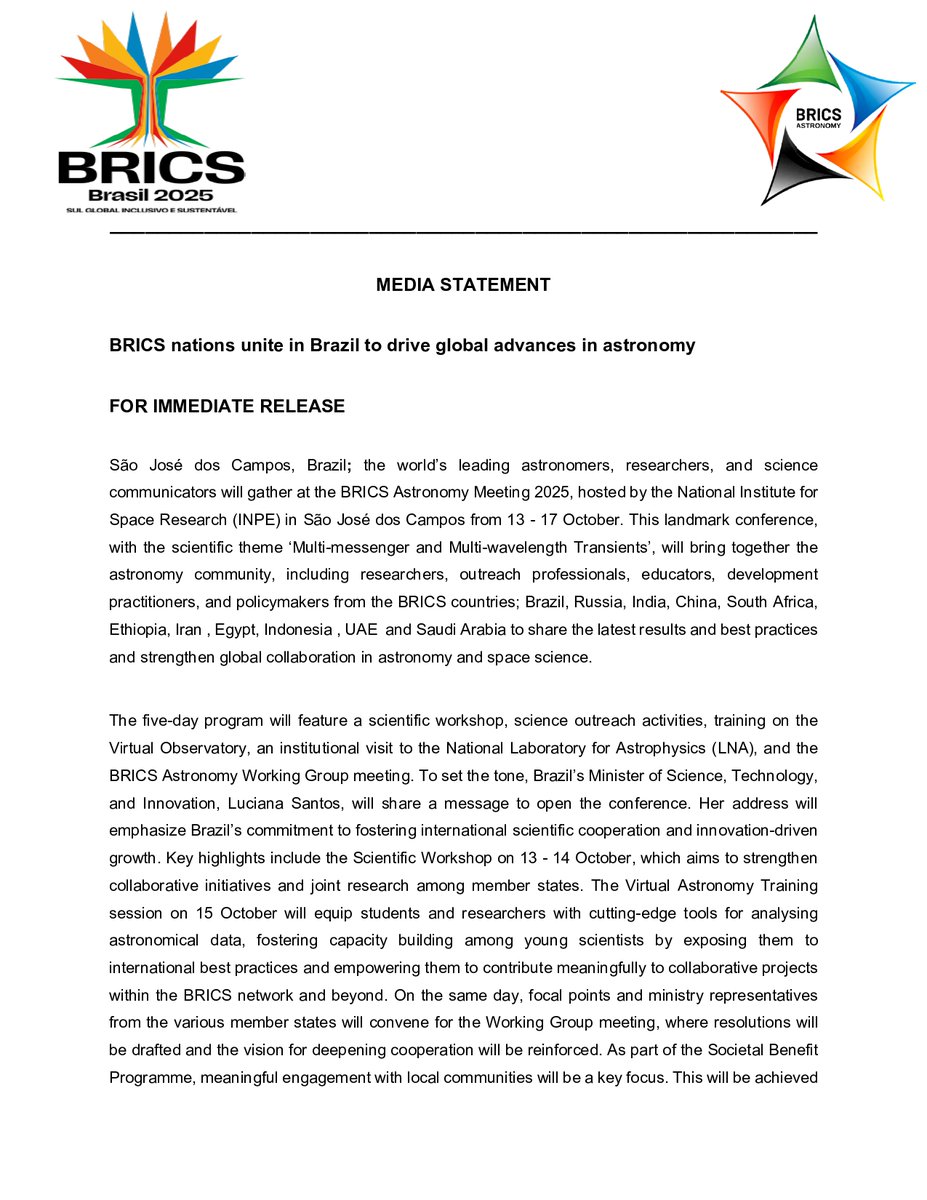 BRICS Astronomy tweet media
