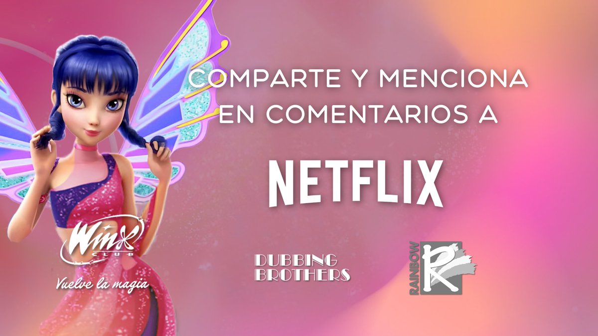 magicalwinxes's tweet photo. No pedimos por crítica, sino por amor a la serie. ❤️
 Winx Club forma parte de nuestra infancia y merece un resultado musical a la altura de su magia.

Menciona a @NetflixES @dubbingbrothers @RainbowSrlStaff 

#WinxClubEspaña #QueremosUnBuenDoblajeMusical #VuelveLaMagia #WinxClub https://t.co/hxixRLzeFI