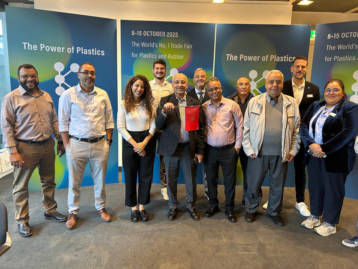 📯 [SALONS &amp; FOIRES] 🇲🇦🤝🇩🇪 Nous sommes ravis d’avoir accompagné aujourd’hui une délégation marocaine au salon K – The World's No.1 Trade Fair for Plastics and Rubber à Düsseldorf.

Un grand merci à Messe Düsseldorf GmbH et à toute l’équipe projet pour leur accueil chaleureux.
