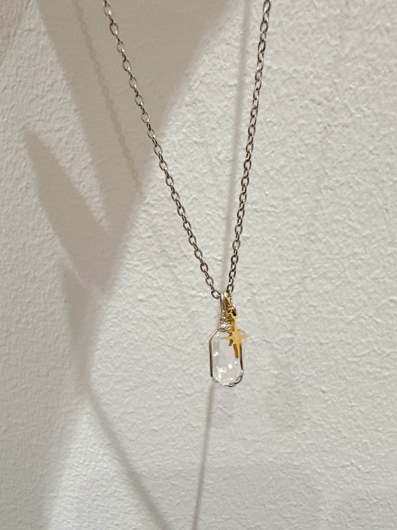 no.091 ハーキマーダイヤモンドのbicolor Wreath no.091 ハーキマーダイヤモンドのbicolor Wreath