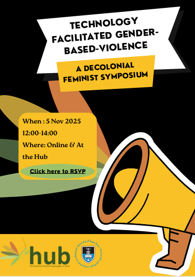 Hello 

Please consider joining us for our conversation and report presentation titled: Black women, gender non-conforming persons and technology-facilitated gender-based violence: A decolonial feminist exploration

Register for the event using this link: forms.office.com/pages/response…