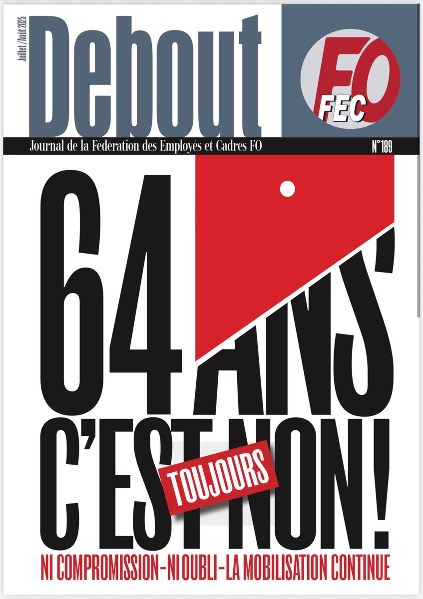 Bha voyons !
On touche pas aux + de 200 milliards d’euro d’aides aux entreprises !
Et une fois de + ils voudraient faire payer les salariés
On va encore faire les poches des salariés !
FO dit NON à la retraite à 64 ans mais OUI à l’abrogation de la réforme des retraites  !
#FECFO