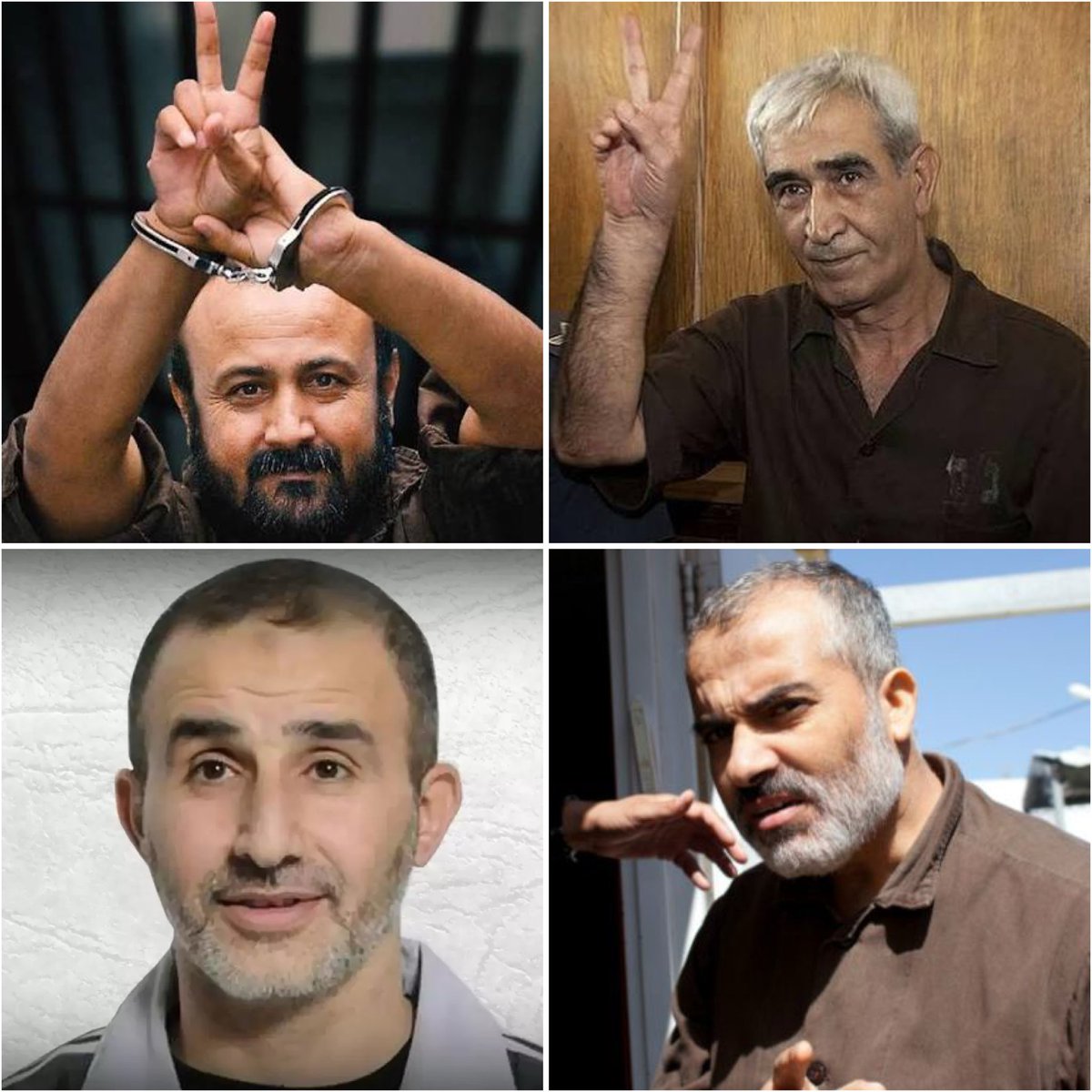 Hakeam_ps's tweet image. بحسب مصادر مشاركة بمفاوضات غزة

الاحتلال وافق على إطلاق سراح مروان البرغوثي وأحمد سعدات وإبراهيم حامد وحسن سلامة