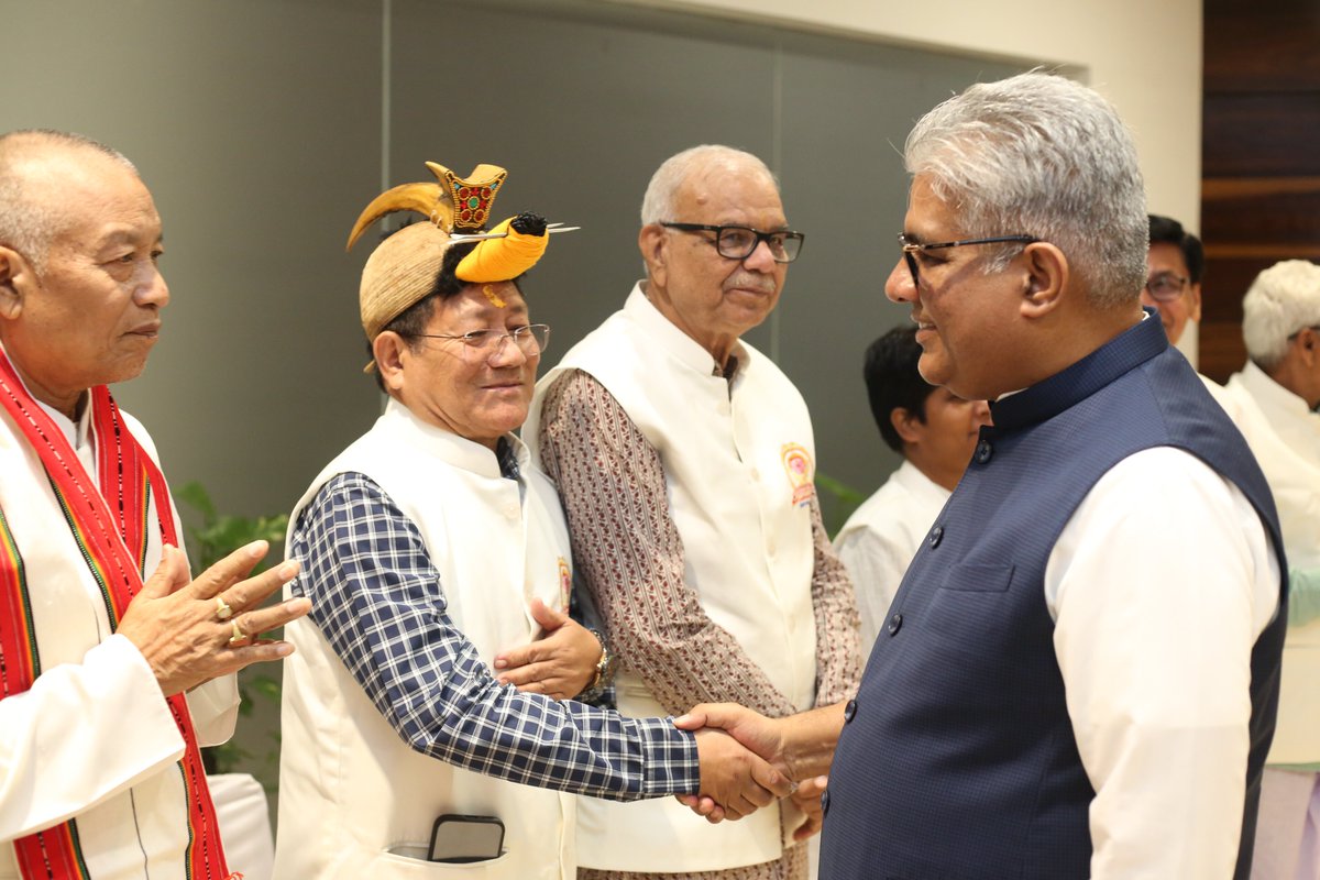 dpcct_info's tweet photo. Proud to share, Shri Katung Wahge, Chairman DPCCT, rcvd Sant Eshwer Samman on 5 Oct 2025 in New Delhi, for his tireless work for indigenous culture &amp; languages.
Honored by Ma. Dattatreya  ji, Hon’ble Mins. @ChouhanShivraj &amp; @byadavbjp.
Thank you #SantEshwerSamman @SantEshwerOrg ! https://t.co/co9gSTO16a