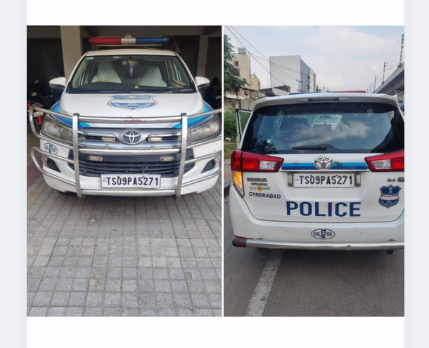 CYBTRAFFIC's tweet photo. @ArunBee @cyberabadpolice The faded HSRP number plates on our patrol vehicles have been restored to full visibility with the immediate effect.

Cyberabad Traffic Police remains committed to transparency, safety, and compliance. https://t.co/VCNclqzrCb