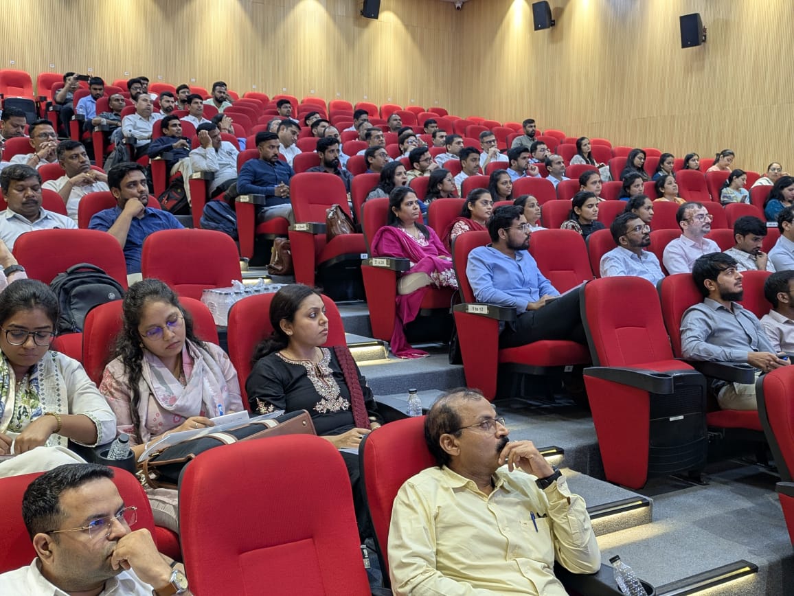 NacinVadodara's tweet photo. 📍 Surat | 9 Oct 2025
In line with the MoU with Gujarat State Tax Dept., *NACIN Vadodara* provided faculty support for a specialised training on *Adjudication in GST* by deputing Shri. R. N. Jha and Shri K. Srinivasan Iyer, Asst. Directors.
✅ 200+ Gujarat GST officers participated, enhancing their adjudication skills under GST.
#GST #CapacityBuilding #NACIN
@nacincbic @cbic_india @NACINPS