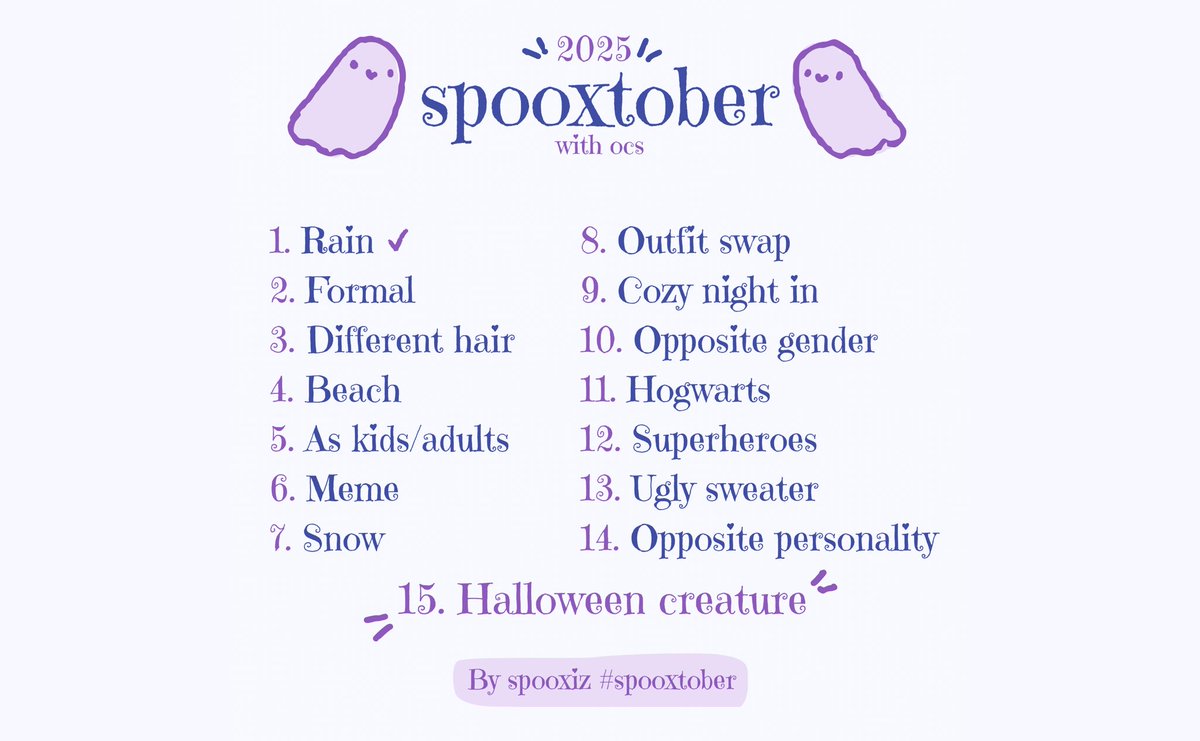 spoooxiz's tweet photo. Day 1 of #spooxtober
#Inktober2025 #Inktober #art #oc #ocart #digitalart #originalcharacter https://t.co/maxUeYksL8