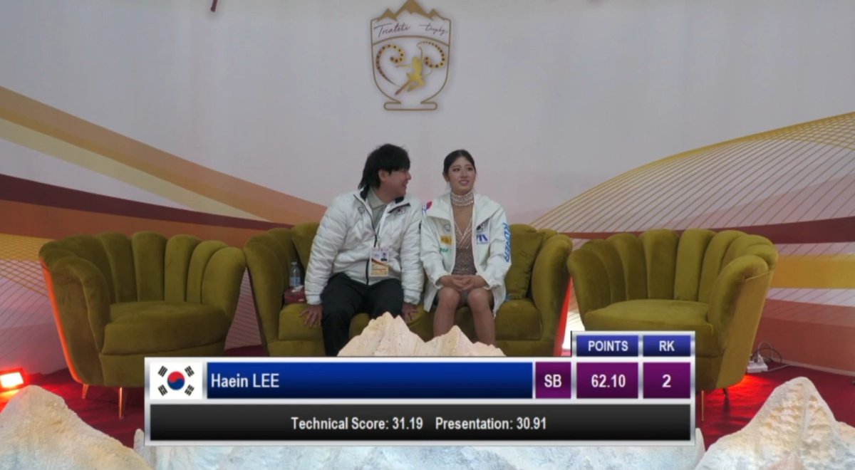 heeyuhee's tweet photo. ์ดํด์ธ ์ ์ SP 62.10 (TES 31.19ย PCS 30.91) #CSFigure #์ดํด์ธ #HaeInLEE https://t.co/NAdGYQacXJ