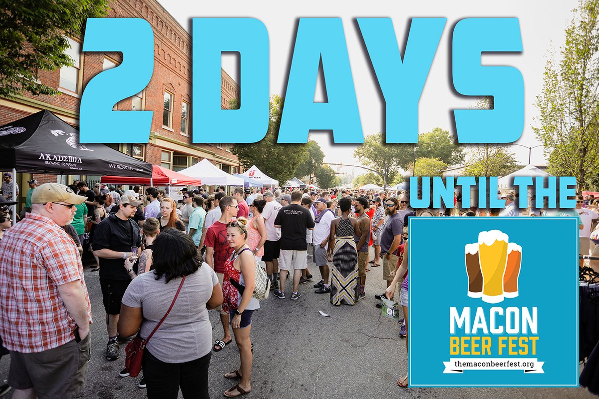 Two days til the Macon Beer Fest!

loom.ly/7EGRDIQ...

#MaconBeerFest #CraftBeer #Octoberfest #Wine #Cider #Music #ArtsandCrafts #FoodTrucks #DowntownMaconRotary @DowntownMaconRotary #DowntownMacon #MaconBibb #VisitMacon #PintsforProstates