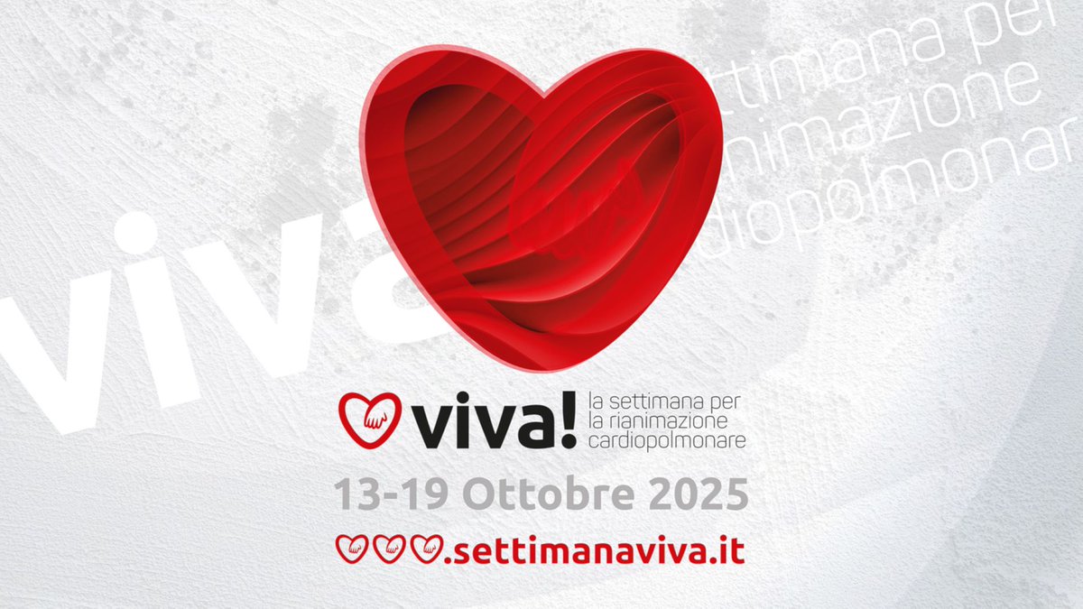 Dal 13 al 19 ottobre ritorna #VIVA! la settimana per la rianimazione cardiopolmonare, promossa da IRC (Italian Resuscitation Council). Anche quest'anno aderiamo con una serie di eventi in programma sul territorio lodigiano. Leggi il comunicato stampa qui: bit.ly/3WyFJnK