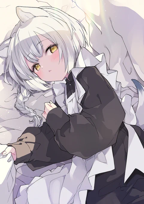 #見た人も無言で銀髪or白髪をあげる