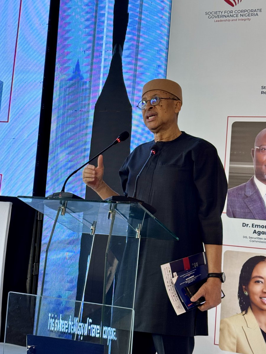 webtvnigeria's tweet photo. Goodwill Messages from corporate governance leaders across the public and private sector in Nigeria at the 20th Anniversary of the @corpgovnigeria Corporate Governance Conference.
#SCGN #SCGNat20 #20YearsofImpact #GlobalGovernance #EthicalLeadership #Transparency #Accountability https://t.co/KXysxvlNC3