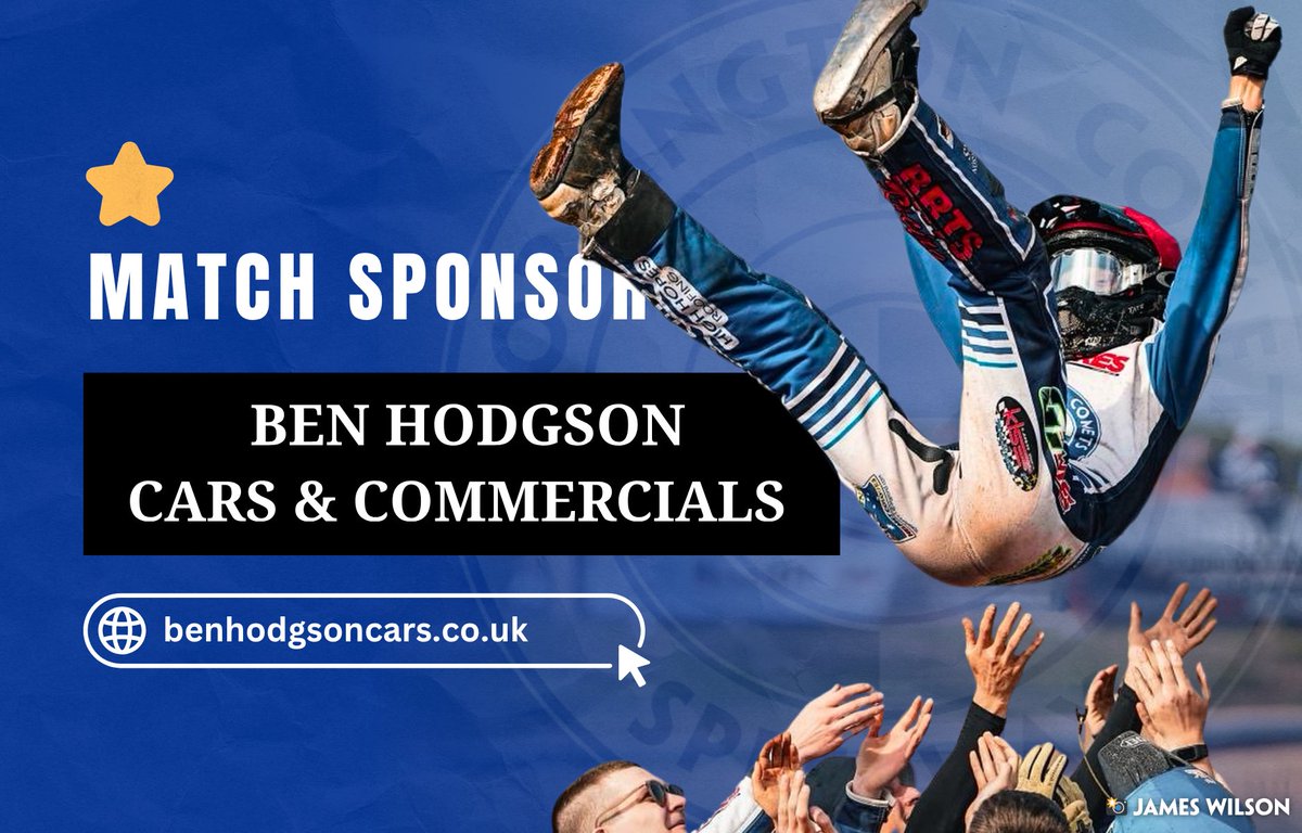 workycomets's tweet image. We’re all set for this Saturday’s British Under-19 Final! 🇬🇧🏁

A huge thank you to our main meeting sponsors, Ben Hodgson Cars, for their continued fantastic support 🙌

We’d also like to thank all our heat sponsors and rider sponsors for backing the event and helping to…
