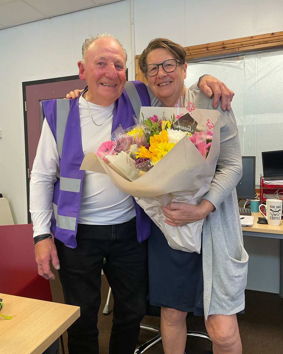Frank Sparkes, the North Wall Cleaner, dropped by today.  Local hero, he cleans up fly tipping and litter in any part of the borough.
We have used our community benefit fund to get him two skips to keep up the great work.