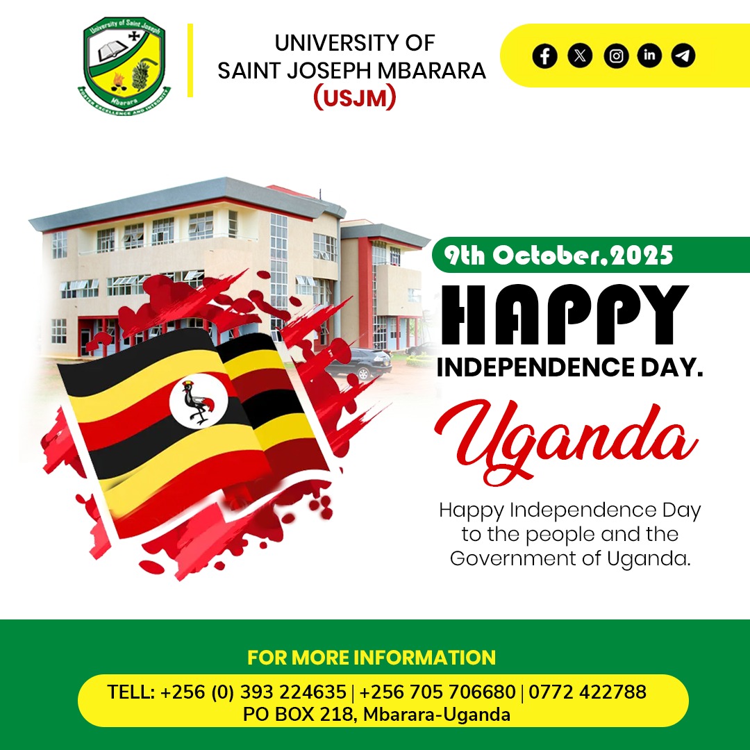 USJM_Official's tweet photo. Oh Uganda! The Pearl of Africa🇺🇬
Celebrating 63
Happy independence Day to the people and government of Uganda.
#UgandaAt63 #VisitUSJM https://t.co/TpuJk2foyD
