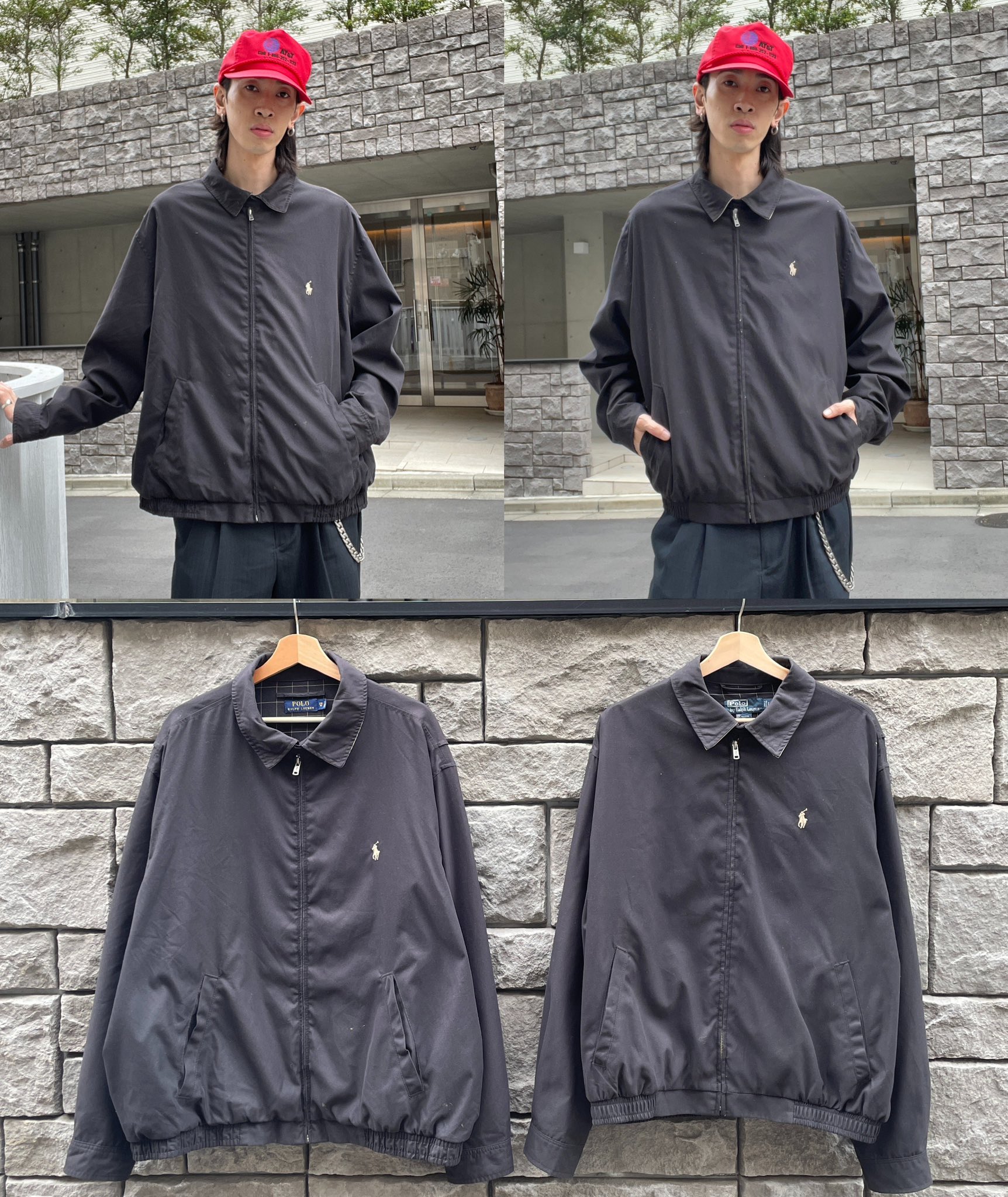 【アントニオ】ラルフローレン vintage 美品 古着 90年代 ラルフローレン Ralph Lauren マオカラー サファリ