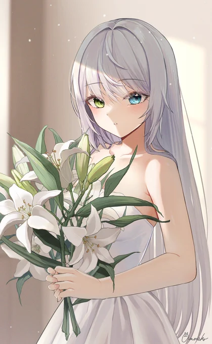 #見た人も無言で銀髪or白髪をあげる