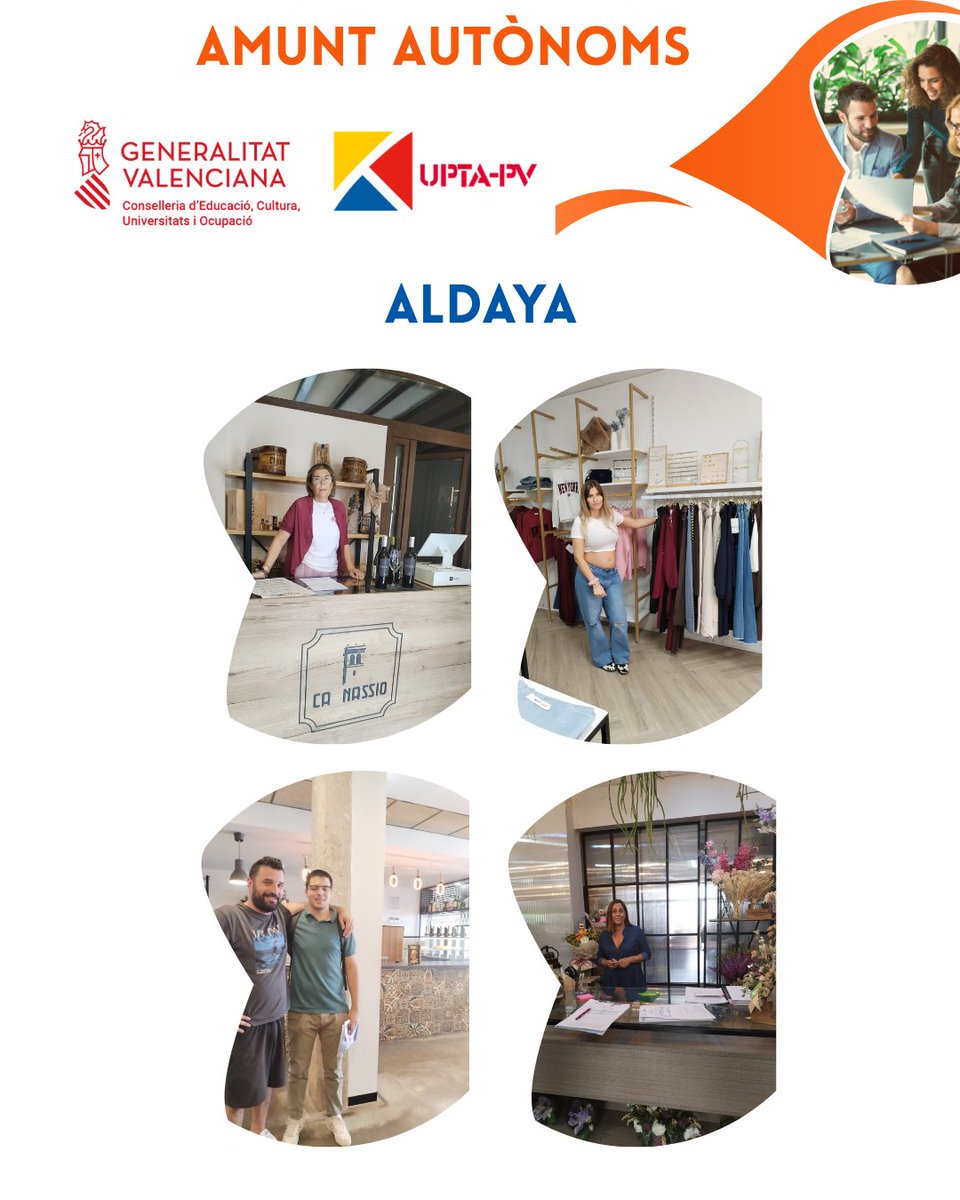 👍Gracias a AMUNT AUTÓNOM@S hemos realizado acciones de asesoramiento, acompañamiento y asistencia técnica a personas trabajadoras autónomas y emprendedoras de Bétera, Massamagrell, Alacuas, Aldaya.
Más información del proyecto en: f.mtr.cool/zrecbdtnfy <a href="/GVAeducacio/">GVA Educació</a>