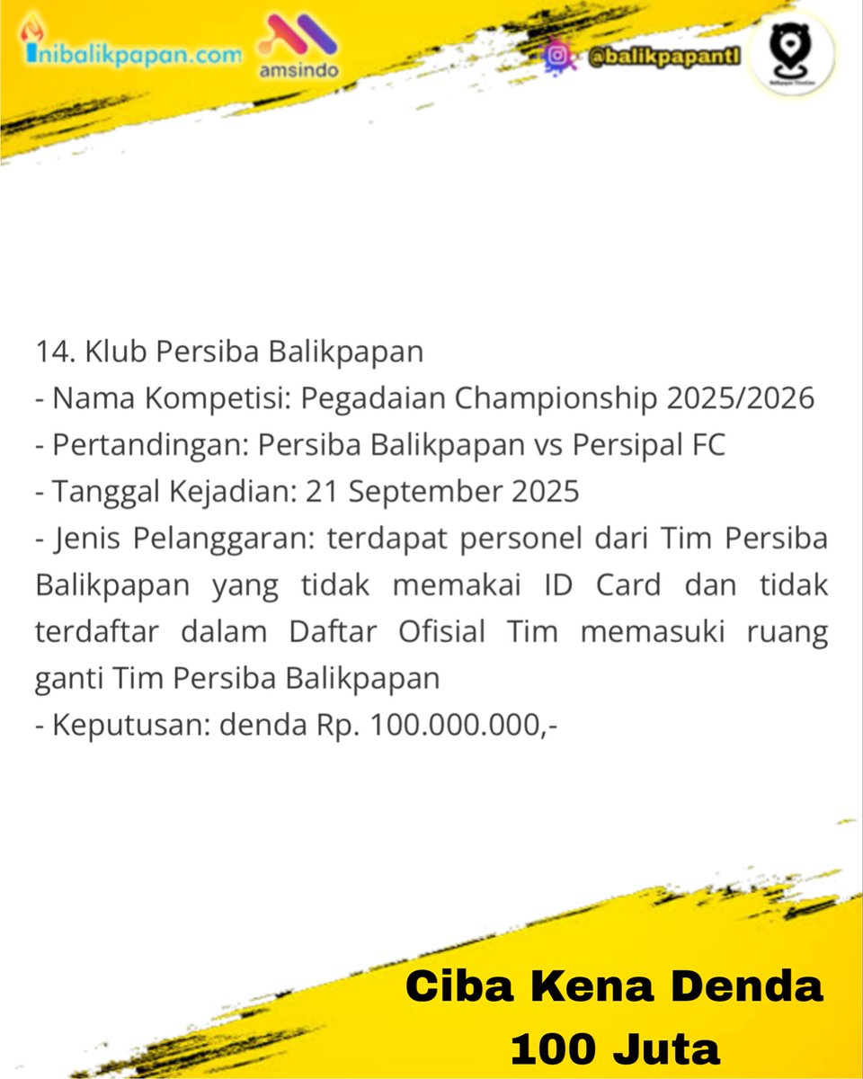 ciba kena denda (lagi) 😭