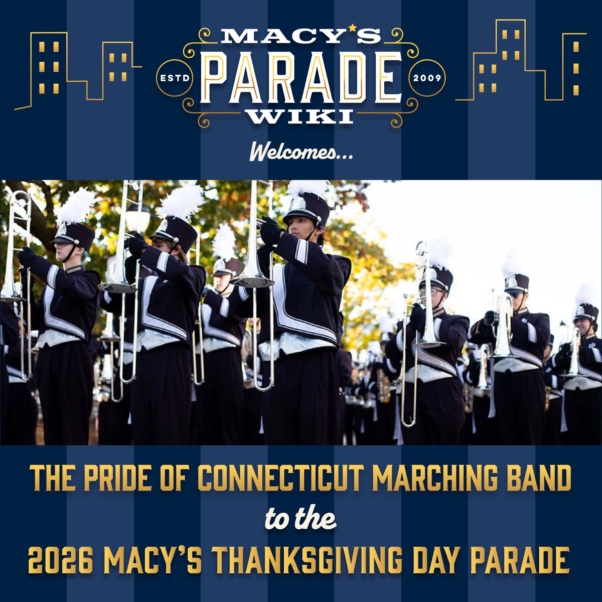 MacysParadeWiki's tweet image. ⭐️ The Pride of Connecticut Marching Band
⭐️ University of Alabama’s Million Dollar Band
⭐️ University or Illinois Marching Illini
Congratulations to all of the bands that were selected—we know you’re going to put on the best centennial Parade there ever was!
#macysparade