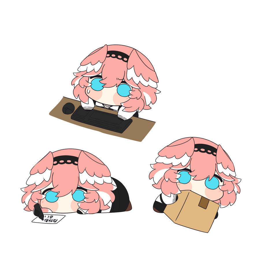 鷹嶺ルイ ,鷹嶺ルイ(通常) 「引っ越し準備しつつサイン書きつつ仕事しつつ #Luillust」|トゥーミのイラスト