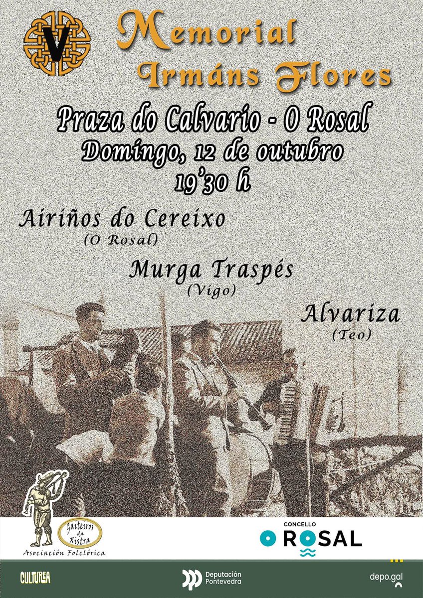 Este domingo a nosa Charanga andará polo Rosal 👣 Achégate!
.
#traspés #traspès #charangatraspés #orosal #rosal #música #tradicional