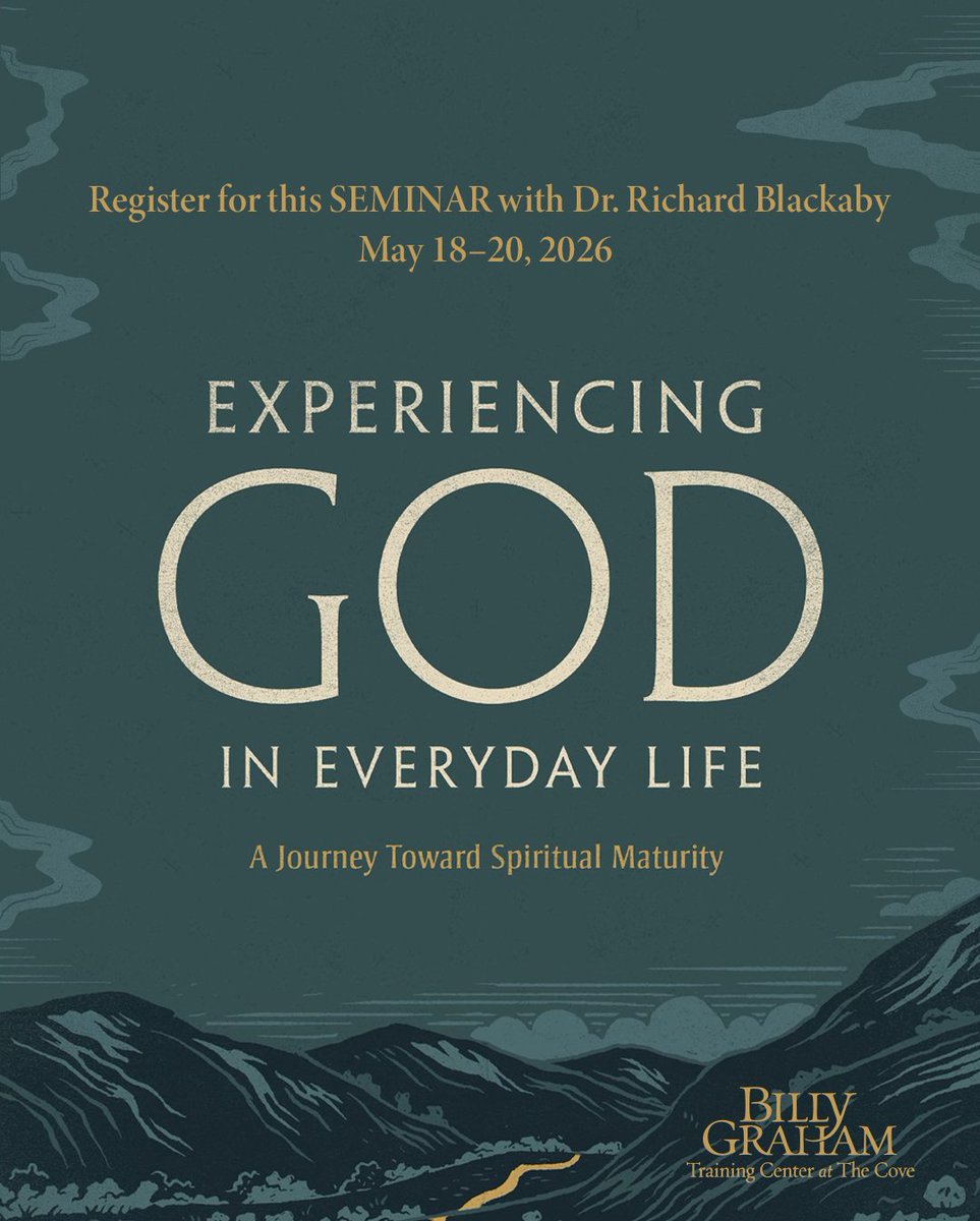 Join Richard Blackaby at The Cove May 18-20, 2026 as he teaches the sequel to Experiencing God! ow.ly/mQnW50X8Jbt