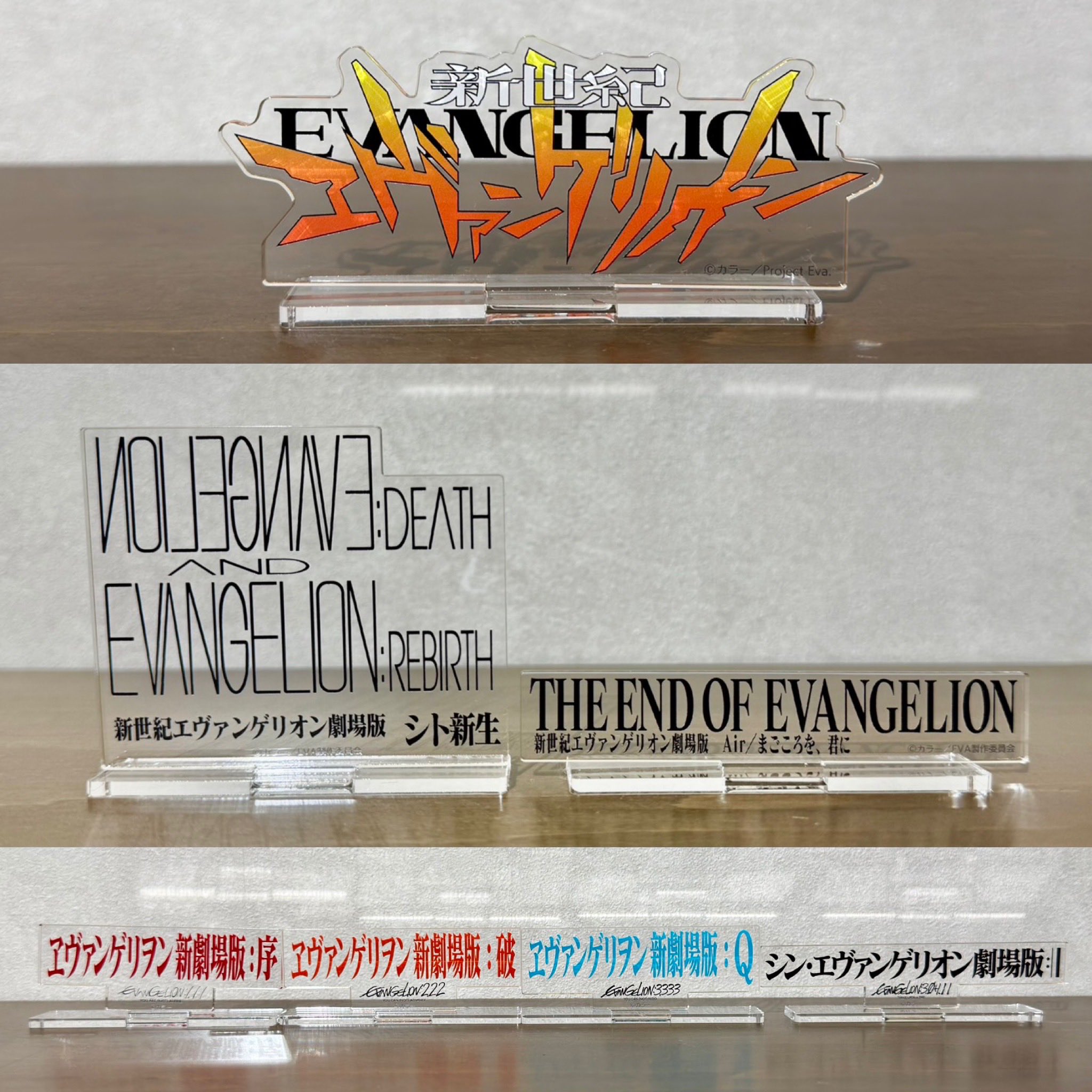 エヴァンゲリオン ポスター アクリルブロック 映画 フルセット 6個