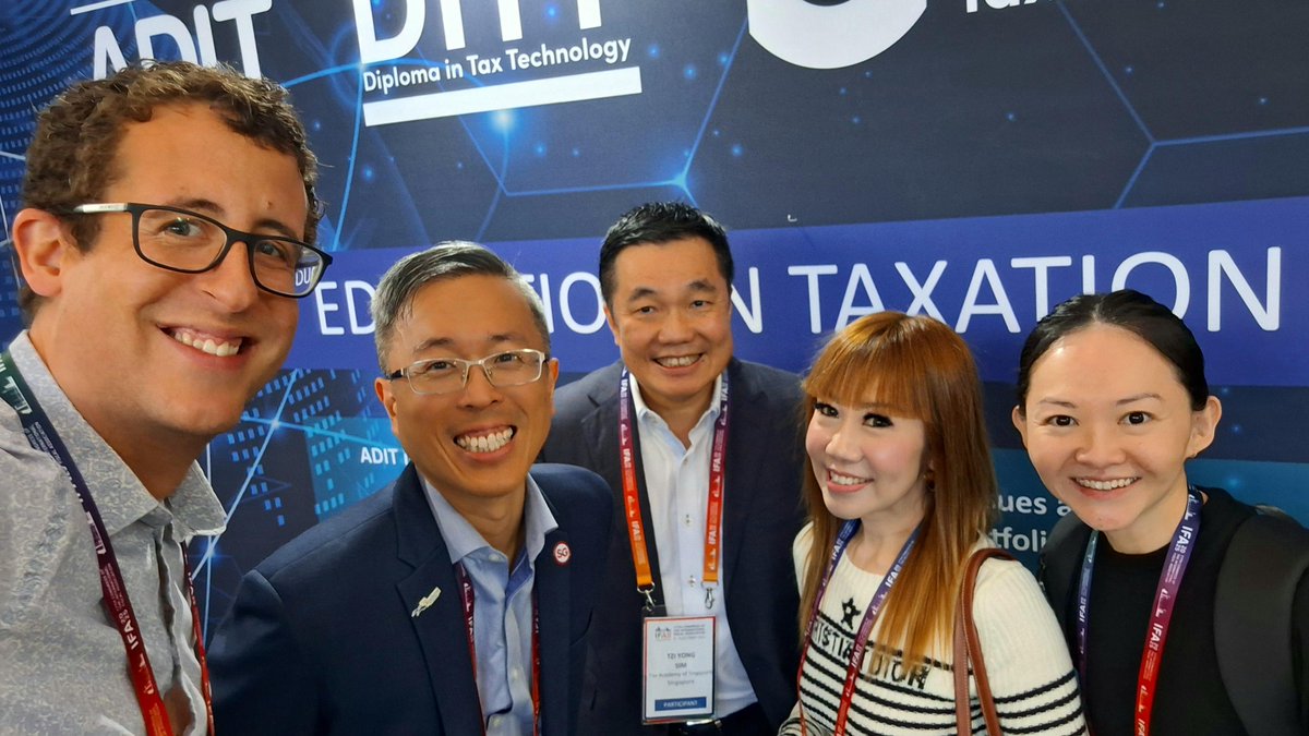 ADITtalk's tweet photo. After five terrific days, #IFA2025Lisbon draws to a close. 🇵🇹
We've had a great time meeting #internationaltax and #taxtechnology professionals from around the world, promoting ADIT and DITT learning, and catching up with @CIOTNews friends from near and far! Obrigado to you all! https://t.co/4h7X4yXzZm
