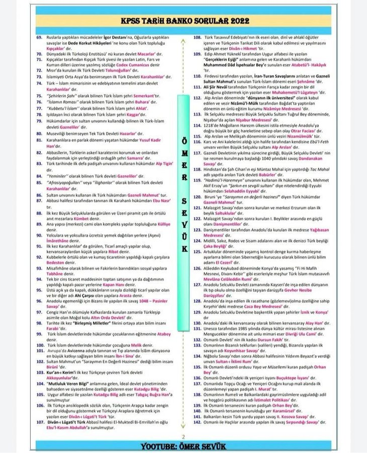 10Sinavhaz's tweet photo. KPSS ÇIKMASI MUHTEMELEN SORU BİLGİLERİ ❗️❗️ ÖNEMLİ (PART 1) https://t.co/XN0ksgsgX9