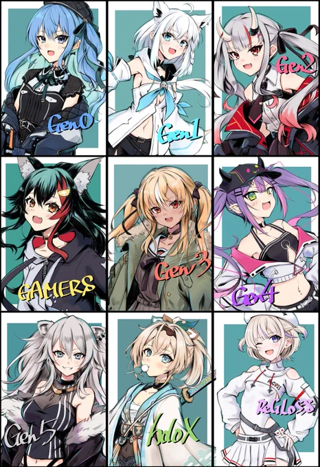 #去年の10月のイラストを無言であげる 
