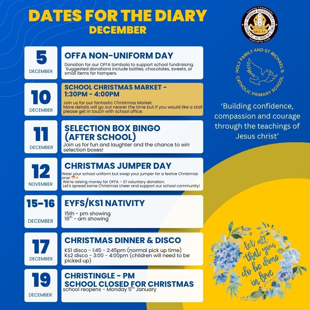 Holy Family & St Michael's Catholic Primary School tweet media